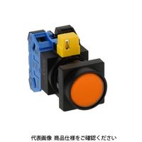 IDEC φ22 HWシリーズ 照光押ボタンスイッチ 角丸平形 アンバー HW3LーM120H2A 1個（直送品）