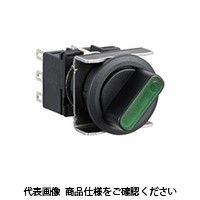 IDEC フラッシュシルエットLBシリーズ 照光セレクタスイッチ 矢形ハンドル 2ノッチ 緑 LB6Fー2T13G 1個（直送品）