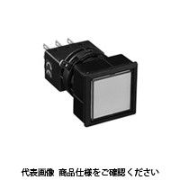 IDEC フラッシュシルエットLWシリーズ 押ボタンスイッチ 正角形 黒 LW7BーM1C1VLB 1セット(2個)（直送品）