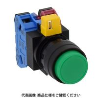 IDEC φ22 HWシリーズ 押ボタンスイッチ 突形 緑 HW1BーA201G 1セット(2個)（直送品）