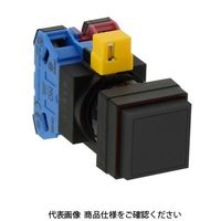 IDEC φ22 HWシリーズ 押ボタンスイッチ 角突形 黒 HW2BーM220B 1セット(2個)（直送品）
