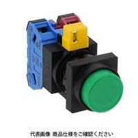 IDEC φ22 HWシリーズ 押ボタンスイッチ 角丸突形 緑 HW3BーA222G 1個（直送品）