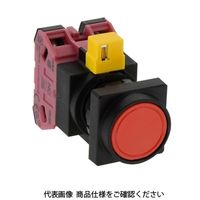 IDEC φ22 HWシリーズ 押ボタンスイッチ 角丸突形 赤 HW3BーM102R 1セット(2個)（直送品）