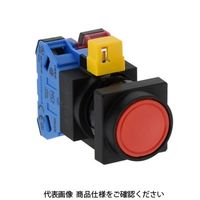 IDEC φ22 HWシリーズ 押ボタンスイッチ 角丸突形 赤 HW3BーM111R 1セット(2個)（直送品）