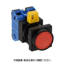 IDEC φ22 HWシリーズ 押ボタンスイッチ 角丸突形 赤 HW3BーM120R 1セット(2個)（直送品）