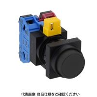 IDEC φ22 HWシリーズ 押ボタンスイッチ 角丸突形 黒 HW3BーM202B 1セット(2個)（直送品）