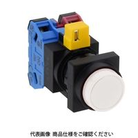 IDEC φ22 HWシリーズ 押ボタンスイッチ 角丸突形 乳白 HW3BーM202W 1セット(2個)（直送品）