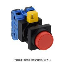 IDEC φ22 HWシリーズ 押ボタンスイッチ 角丸突形 赤 HW3BーM220R 1セット(2個)（直送品）