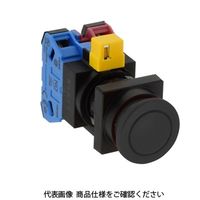 IDEC φ22 HWシリーズ 押ボタンスイッチ 角丸突形 黒 HW3BーM301B 1セット(3個)（直送品）