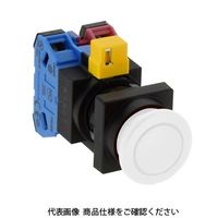 IDEC φ22 HWシリーズ 押ボタンスイッチ 角丸突形 乳白 HW3BーM311W 1セット(2個)（直送品）