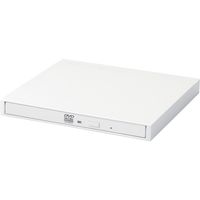 DVDドライブ 外付け ポータブル USB3.2(Gen1) 薄型 ホワイト LDR-PML8U3CLWH ロジテック 1個（直送品）