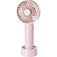 ハンディ扇風機 ハンディファン USB扇風機 小型 スタンド付 充電可能 2way ピンク FAN-U214PN エレコム 1個（直送品）