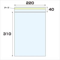 大洋社 OPP　テープ付袋　厚み0.03　1000枚　幅220ｘ長さ310mm 6300008030 1セット（1000枚入）（直送品）