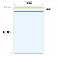 大洋社 OPP　テープ付袋　厚み0.03　1000枚　幅180ｘ長さ280mm 6300008028 1セット（1000枚入）（直送品）