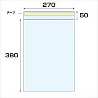 大洋社 OPP　テープ付袋　厚み0.03　1000枚　幅270ｘ長さ380mm 6300008032 1セット（1000枚入）（直送品）