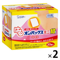 はるオンパックス 貼るカイロ ミニ 1セット（60個：30個入×2箱）エステー 【日本製/持続時間約10時間】