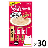 いなば CIAO チャオ ちゅーる 猫 まぐろ 国産（14g×4本）30袋 ちゅ～る キャットフード 猫用 おやつ