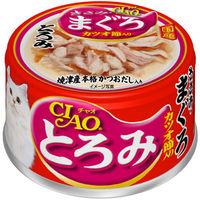 いなば CIAO チャオ とろみ ささみ・まぐろ カツオ節入り 国産 80g 12缶 キャットフード 猫用 缶詰