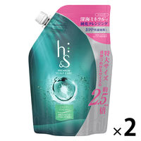 h&s リフレッシュ シャンプー 詰め替え 超特大 800ml 2個 P&G