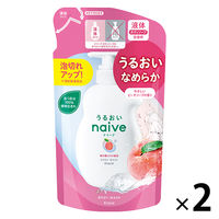 ナイーブ　ボディソープ　桃の葉エキス配合　詰替用　360ml 2個　クラシエ