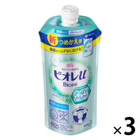 ビオレｕ さっぱりさらさら ボディウォッシュ 詰め替え 340ml 1セット（3個） 花王