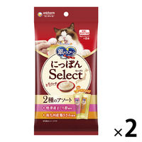 銀のスプーン三ツ星グルメ 猫用 おやつ 2種のアソート とろリッチまぐろ入り 48g（6g×8本入）国産 ユニ・チャーム