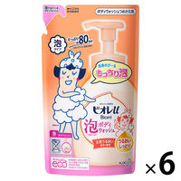 ビオレU泡で出てくるボディウォッシュ うるおい 詰め替え 480ml 6個 花王