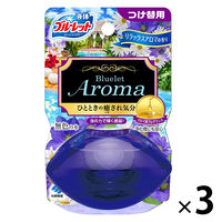 液体ブルーレットおくだけ トイレタンク芳香洗浄剤 つけ替え用 リラックスアロマの香り 70ml 1セット（3個） 小林製薬