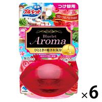 液体ブルーレットおくだけ トイレタンク芳香洗浄剤 つけ替え用 フローラルアロマの香り 70ml 1セット（6個）  小林製薬