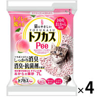 トフカスPee 7L ほんのりピーチの香り 国産 4袋