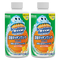 スクラビングバブル 濃縮キッチンクリーナー オレンジの香り 希釈タイプ 詰替用 86ml 1セット（2本入）ジョンソン