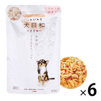 犬日和 ささみ 80g 6袋 こだわり国産！わんわん ドッグフード ウェット パウチ