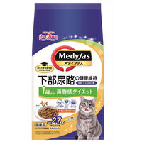 メディファス 満腹感ダイエット 1歳から チキン＆フィッシュ味 2.7kg （450g×6袋） キャットフード ドライフード