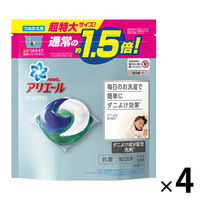 アリエール ジェルボール3D ダニよけプラス 詰め替え 超特大 1セット（26粒入×4個） 洗濯洗剤 抗菌 P&G