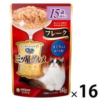 銀のスプーン 三ツ星グルメ 猫用 パウチ フレーク まぐろ入りかつお ユニ・チャーム