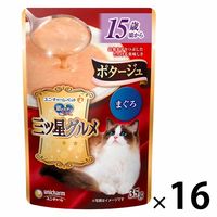 銀のスプーン 三ツ星グルメ ポタージュ 15歳 まぐろ 35g 16袋 キャットフード ウェット パウチ