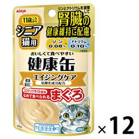 健康缶 シニア猫用 エイジングケア 40g 12袋　キャットフード ウェット パウチ
