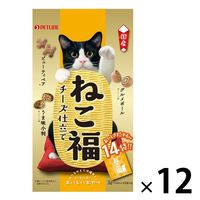 ねこ福 キャットフード チーズ仕立て 3g×14包 おやつ 国産 12袋 ペットライン 旧日清ペットフード