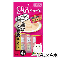 いなば CIAO チャオ ちゅーる 猫 総合栄養食 まぐろ 国産（14g×4本）6袋 ちゅ～る キャットフード