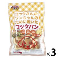 コックさんがワンちゃんのために焼いたコックパン 犬用 チーズ味 国産 100g 3袋