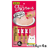 いなば CIAO チャオ ちゅーる 猫 サーモン＆とりささみ 国産（14g×4本）6袋 ちゅ～る キャットフード 猫用 おやつ