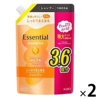 エッセンシャル しっとりまとまる シャンプー 詰め替え 大容量 1080ml 2個 花王