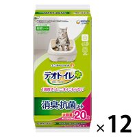 デオトイレ 消臭・抗菌シート 無香タイプ 大容量 20枚 12袋 猫砂 ユニ・チャーム