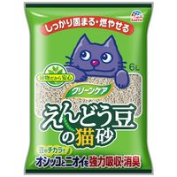 猫砂 クリーンケア えんどう豆の猫砂6L 無香 1袋 アース・ペット