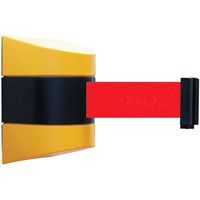 セーフラン安全用品 壁用ベルトパーテーション　約5ｍ　赤 J0046 1個（直送品）