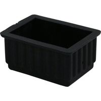 アイテック 光 イス脚キャップ黒 長角 30×45 BE-30-452 1セット(10個) 112-8077（直送品）
