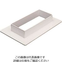 マサル工業 マサル エルダクト付属品 フランジ 4030型 ホワイト LDF432 1個 130-1795（直送品）