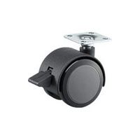 アイテック（AiTec） 光 ウレタン双輪キャスタープレートタイプ ストッパー付 KWU