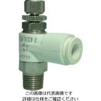 千代田通商 チヨダ ファイブSUSスピードコントローラα白メーターアウト4mm・R1/8 FS4R-01SCW-O 1個 808-2807（直送品）