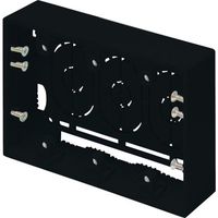 マサル工業 マサル ニュー・エフモール付属品 露出ボックス 3個用 深型 ブラック SFBF3W 1個 122-0914（直送品）